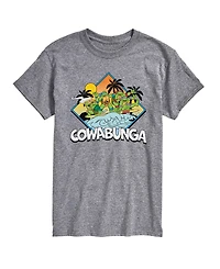Airwaves Men's Teenage Mutant Ninja Turtles Cowabunga Surf Graphic T-Shirt