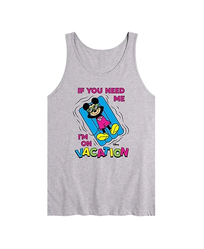 Airwaves Men's Disney Mickey On Vacation Graphic Tank Top