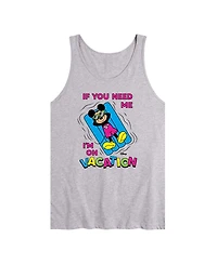 Airwaves Men's Disney Mickey On Vacation Graphic Tank Top