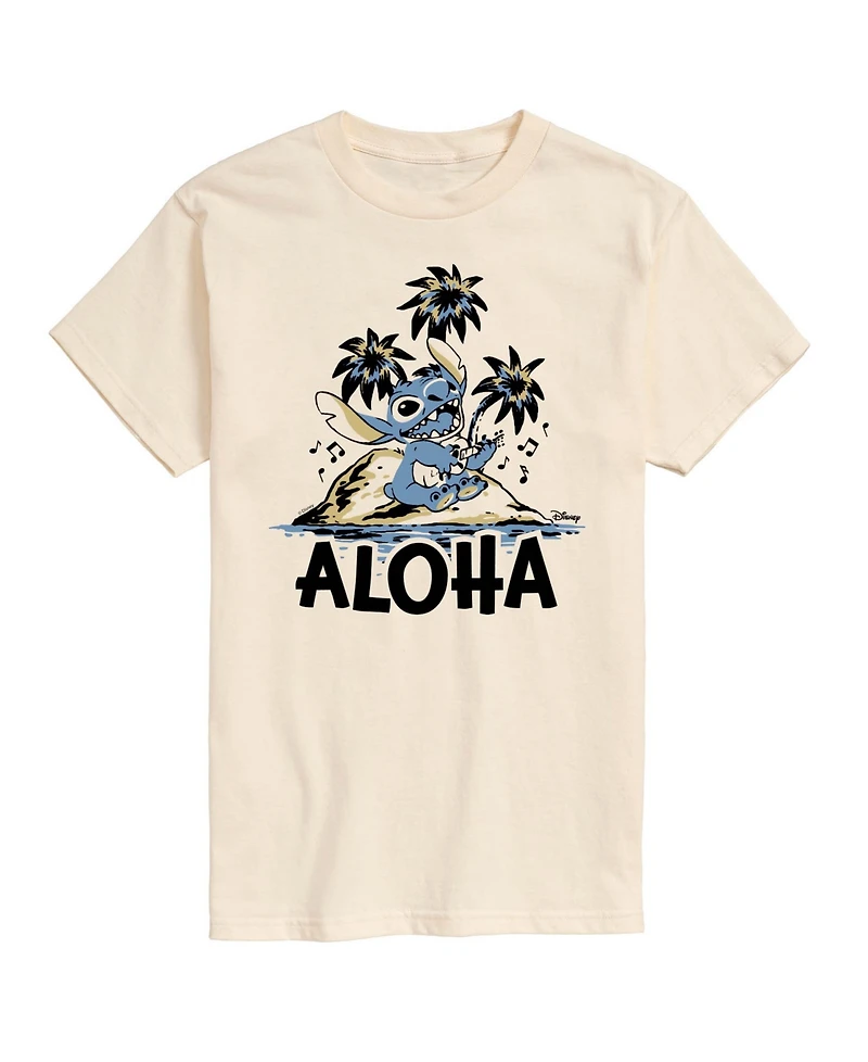 Airwaves Men's Lilo and Stitch Aloha Island Graphic T-Shirt