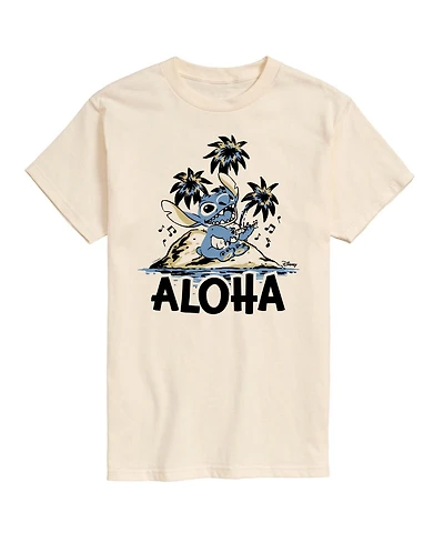 Airwaves Men's Lilo and Stitch Aloha Island Graphic T-Shirt