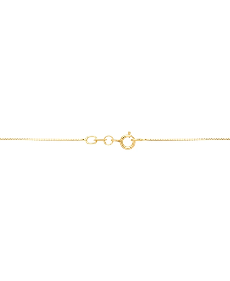 Macy's Flower Pendant Necklace in 10k Yellow Gold