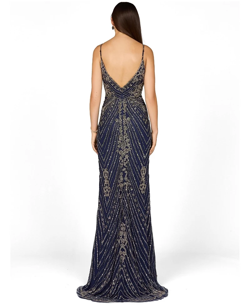 Lara Women's Spaghetti Strap Beaded Dress