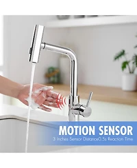 Phying Touchless Kitchen Faucet, Hands Free Automatic Smart Kitchen Faucet, Stainless Steel Touchless Kitchen Faucet