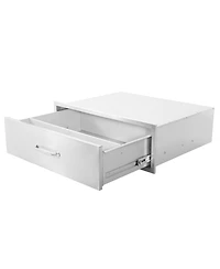 homfan Stainless Steel Storage Drawer, Metal Cabinet Drawer for Kitchen, Pantry, or Laundry Room