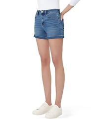 Vervet Women's High Rise Super Soft Cuffed Denim Shorts