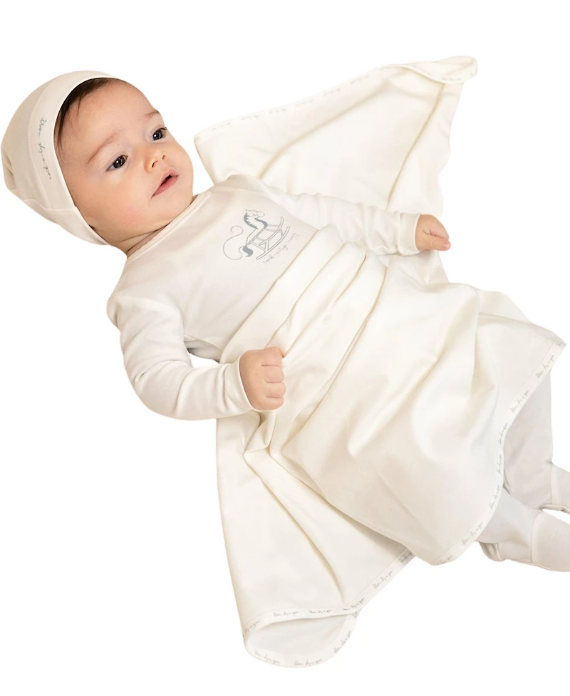NoggiWear Baby Boys ( 1M to 9 M ) Rocking Horse Footie And Beanie Set