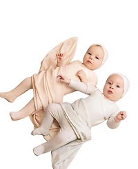 NoggiWear Baby Boys( 1M to 12M ) Ribbed Striped Wrap Footie