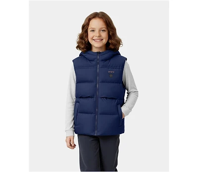 ororo Kids' S To Xl 4-Zone Hooded Heated Down Vest