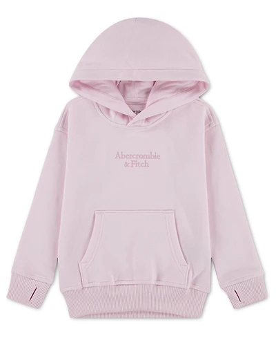 abercrombie kids Toddler Girls' 2T-5T Essential Logo Pullover Hoodie