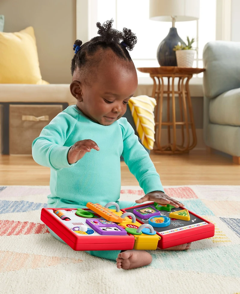 Fisher Price Laugh and Learn 123 Schoolbook Smart Stages Interactive Book, Ages 6 Months+