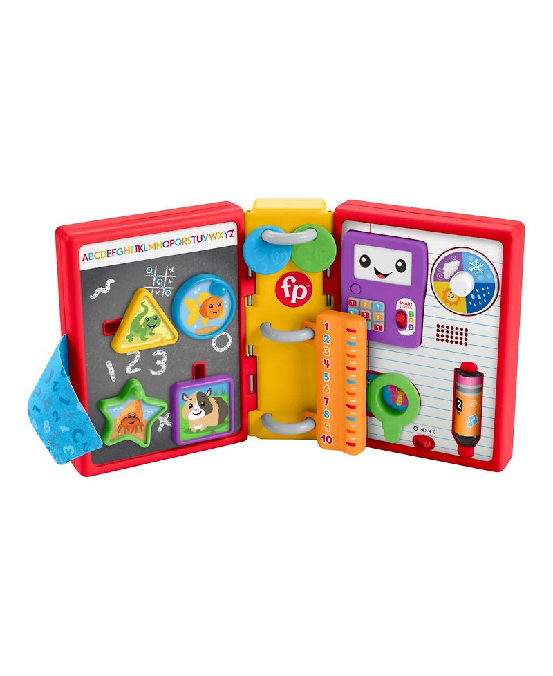 Fisher Price Laugh and Learn 123 Schoolbook Smart Stages Interactive Book, Ages 6 Months+