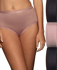 Vanity Fair Lingerie Women's Comfort Where It Counts Brief, 3-Pack