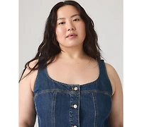 Levi's Plus Audra Square Neck Mini Tank Dress