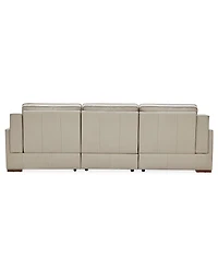 Aspen 3 Pm 3-Piece Leather Sofa Set (Laf Recliner, Raf Power Armless Recliner), Macy's Exclusive
