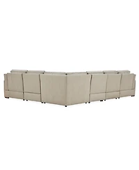 Aspen 2 Pm 6-Piece Leather Sectional Sofa Set (Laf Recliner, Raf Armless Chair, Corner), Macy's Exclusive