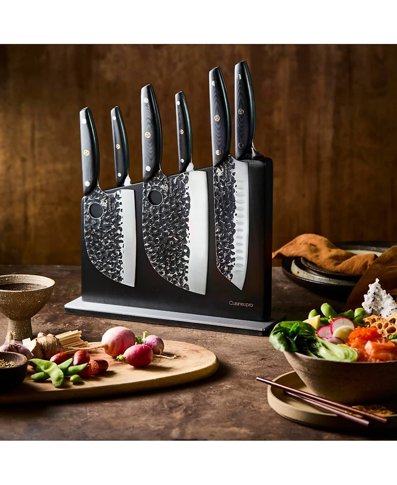 Cuisine::pro 7-Piece Japanese Stainless-Steel Knife Set