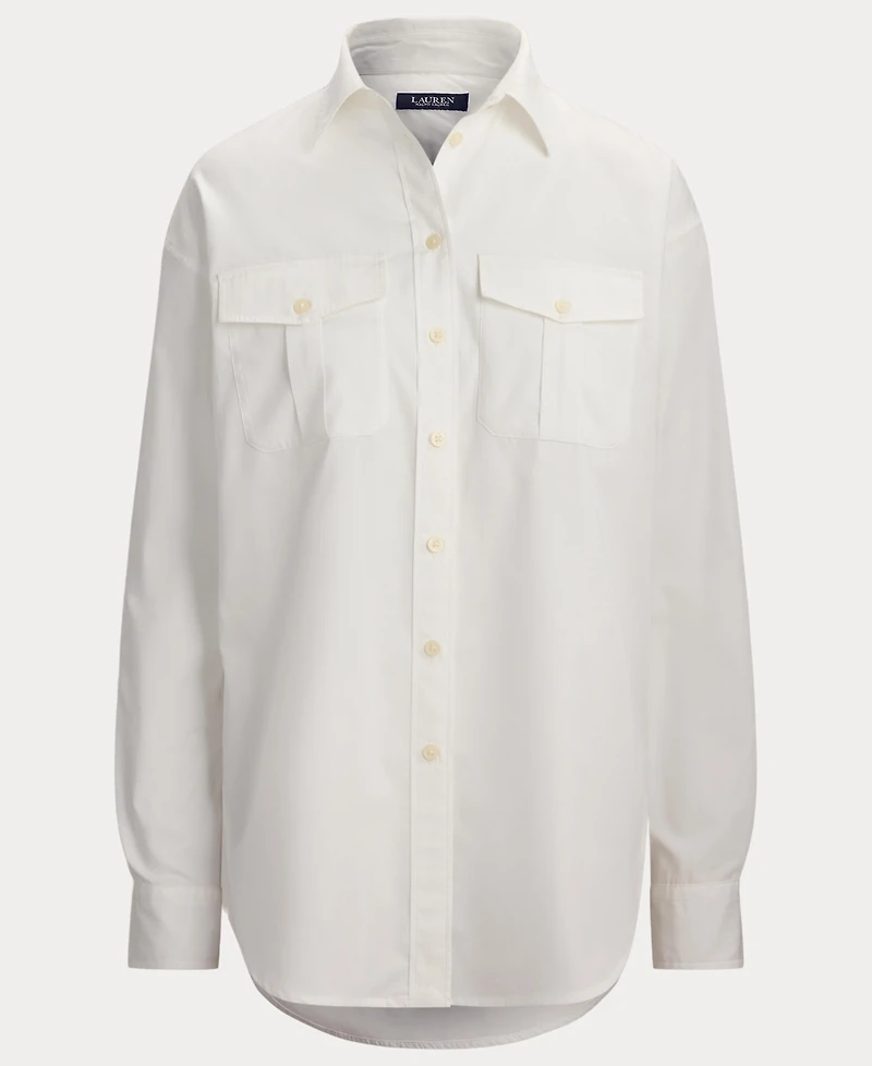 Lauren Ralph Women's Long-Sleeve Button-Front Shirt