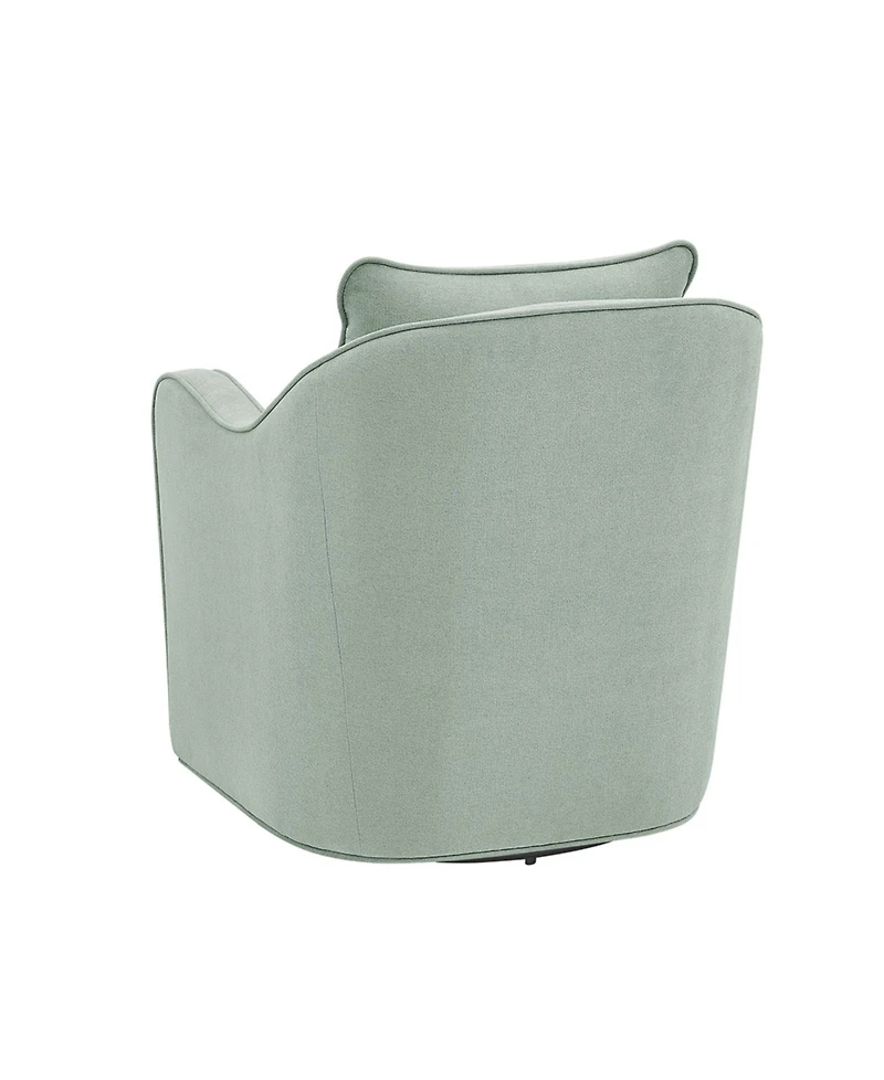 Madison Park Brianne Wide Seat Swivel Arm Chair