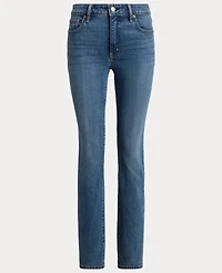 Lauren Ralph Petite Mid-Rise Straight Cut Jeans