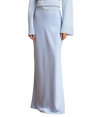 Lauren Ralph Women's Satin Charmeuse Maxi Skirt