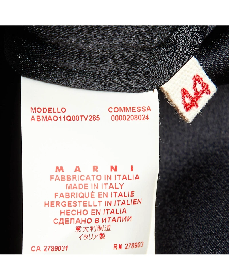 Pre-Owned Marni Women's Crepe Long Sleeve Midi Dress