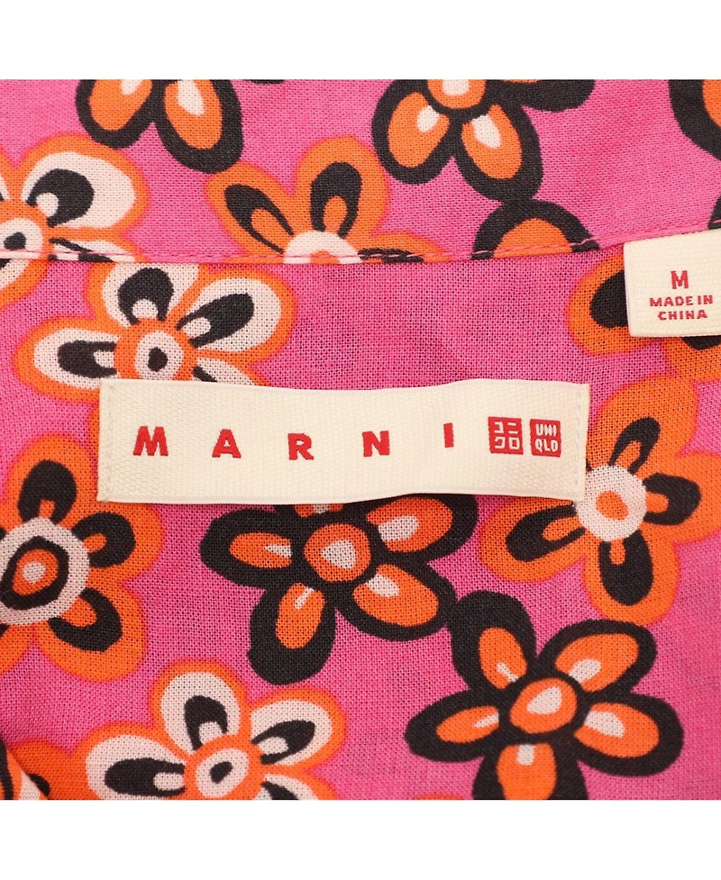 Pre-Owned Marni Women's Multicolor Lyocell And Linen Pleated Mini Dress