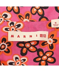 Pre-Owned Marni Women's Multicolor Lyocell And Linen Pleated Mini Dress