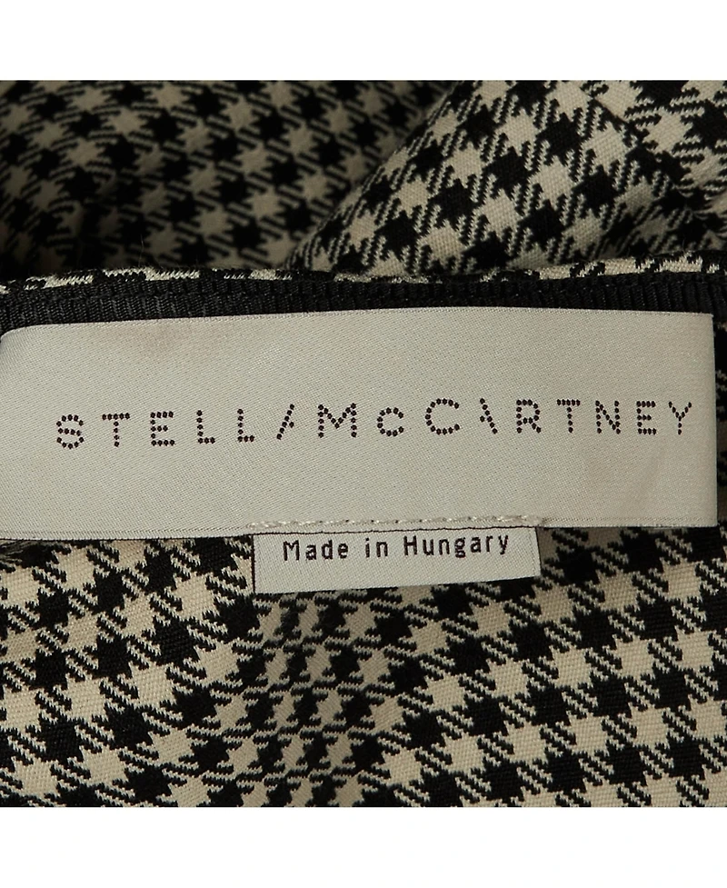 Pre-Owned Stella Mccartney Women's Houndstooth Pattern Cotton Asymmetrical Dress