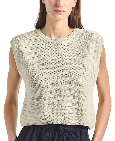 Derek Lam 10 Crosby Women's Vivienne Mesh Knit Sleeveless Sweater