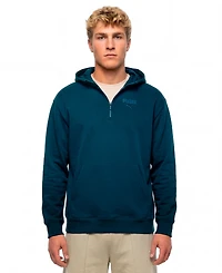 Puma Men's Flocked Logo Half-Zip Hoodie