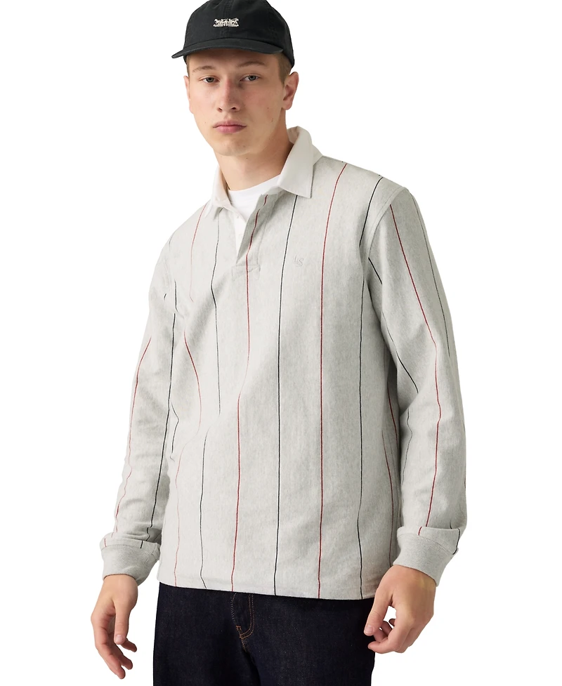 Levi's Men's Union Rugby Long-Sleeve Polo Shirt