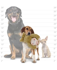 Mighty Angry Animals Monkey, Durable Plush Squeaky Dog Toy