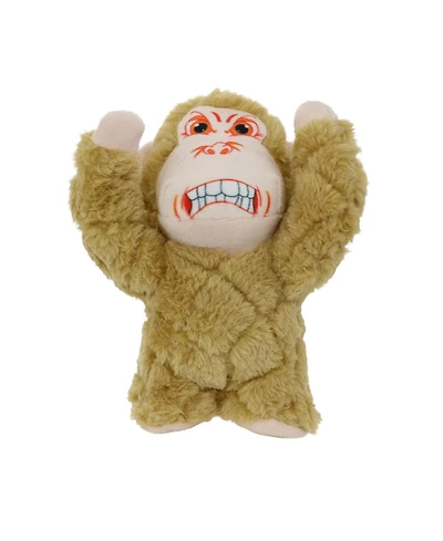 Mighty Jr Angry Animals Monkey, Durable Plush Squeaky Dog Toy