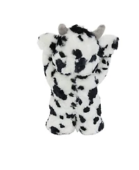 Mighty Angry Animals Cow, Durable Plush Squeaky Dog Toy