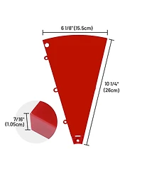 WinSpin 6 Pcs Prize Wheel Panels Dry Erase Board Red for 24" Modular Prize Wheel