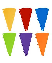 WinSpin 6 Pcs Prize Wheel Panels Dry Erase 6 Colors for 24" Modular Prize Wheel