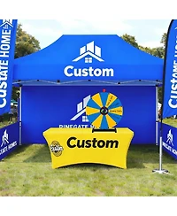 WinSpin 24" Pop Up Display Tabletop Prize Wheel and Trade Show Display Spinning Wheel 12 Slots for Outdoor Booths Exhibition Events