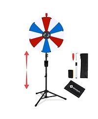 WinSpin 24" Display Prize Wheel Diy Floor Stand 12 Slot Modular Custom Spinning Wheel Pop Up Trade Show
