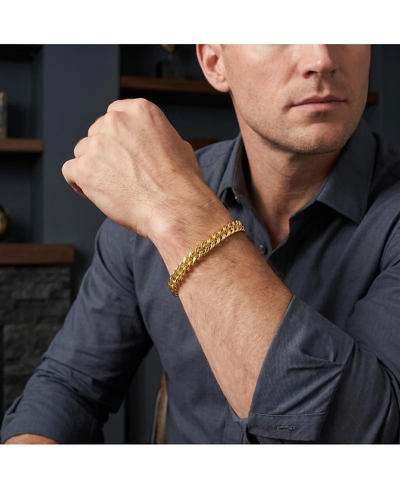 14K Gold Plated or White Mesh Link Bracelet