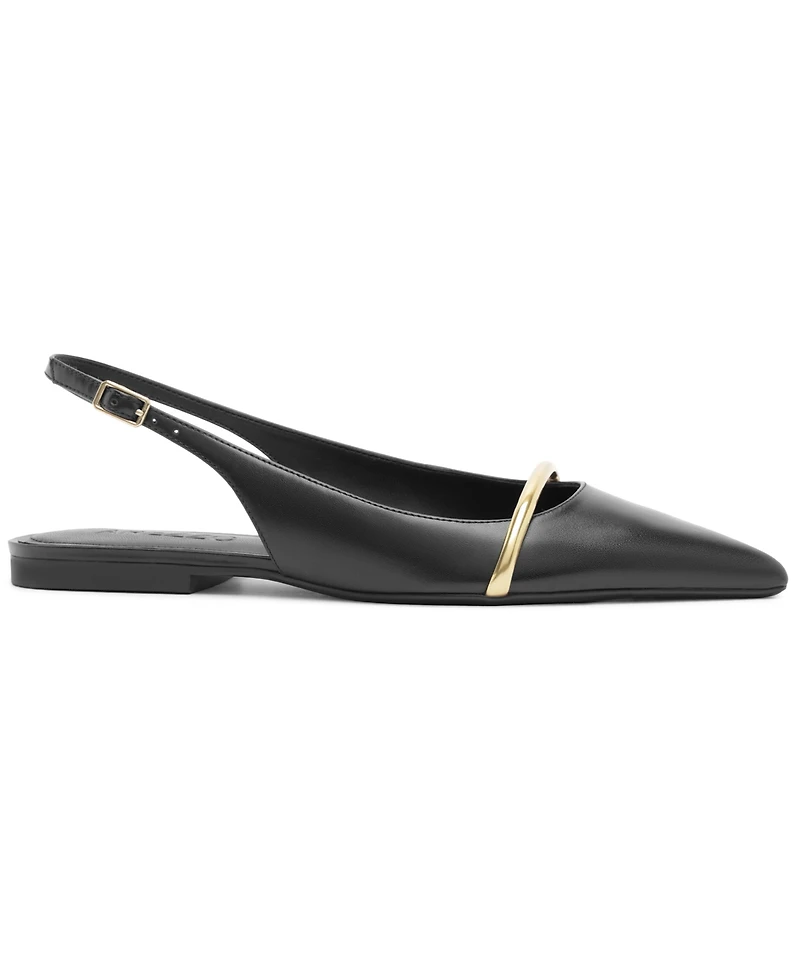Arezzo Women's Margaret Buckle Ballet Flats