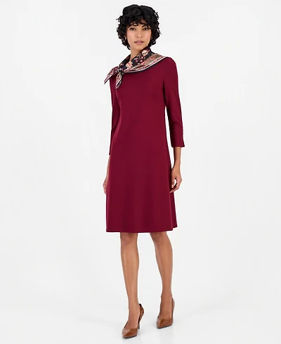 Jones New York Petite Serenity Knee-Length A-Line Dress