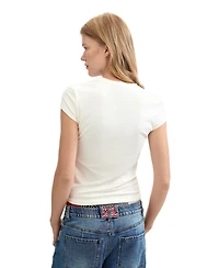Desigual Women's T-shirt With Message Print