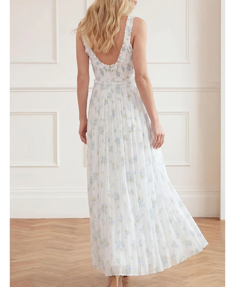 Needle & Thread Women's Magnolia Ditsy Chiffon Cami Ankle Gown