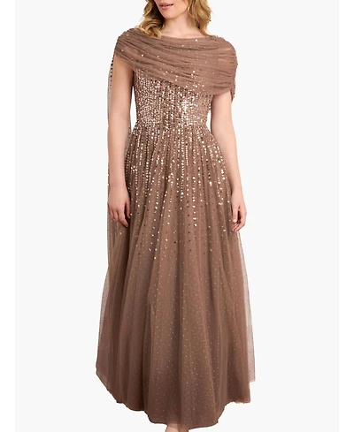 Needle & Thread Women's Moonlight Sequin Draped Gown