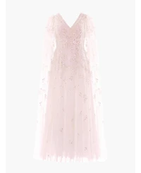 Needle & Thread Women's Freesia Shimmer Cape Sleeve Ankle Gown