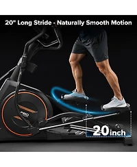 Fed Fitness EM3 Ultra Commercial Grade Front Drive Elliptical Machine 12 Degree Incline 32 Resistance Levels Heavy Duty for Home and Gym