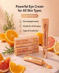 Lovery Korean Skin Care Vitamin C Eye Cream, Instant Tightening and Brightening, Firming and Depuffing Korean Under-Eye Treatment