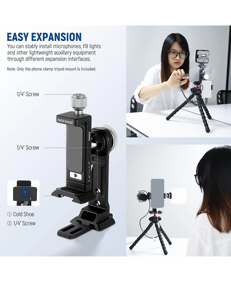 Neewer S24 Camera Tripod for select iPhone models