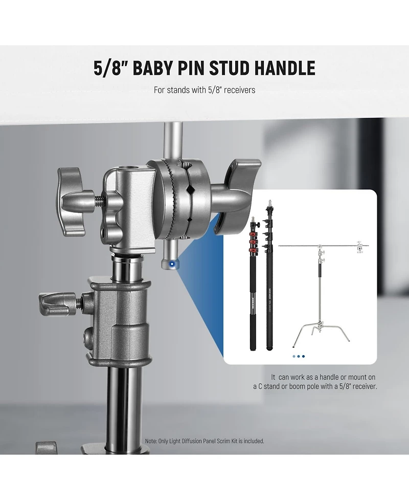 Neewer SF7575F Photography Light Stand with 30", 3 in